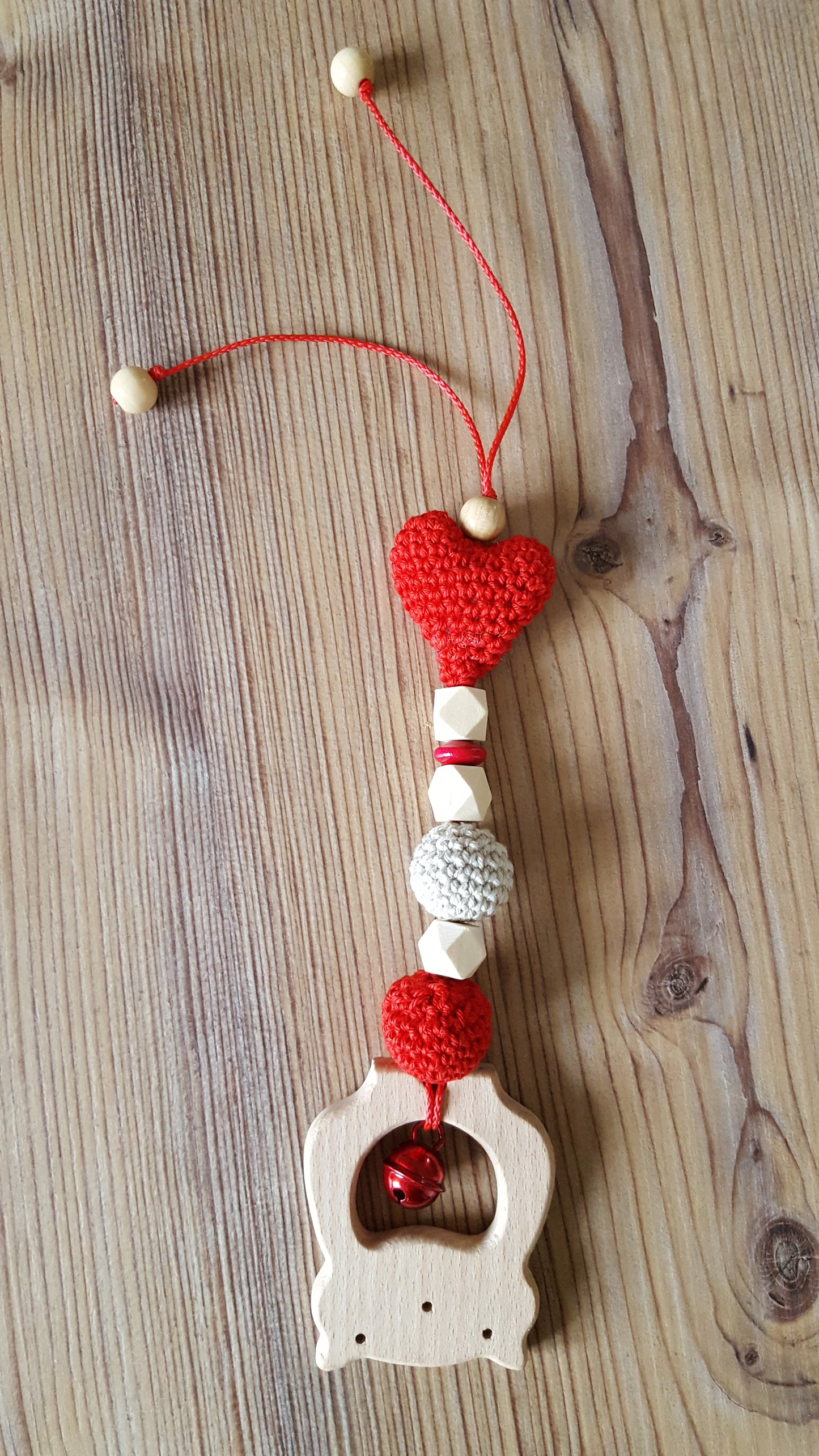 Maxi-Cosi-Anhänger "Herz rot"