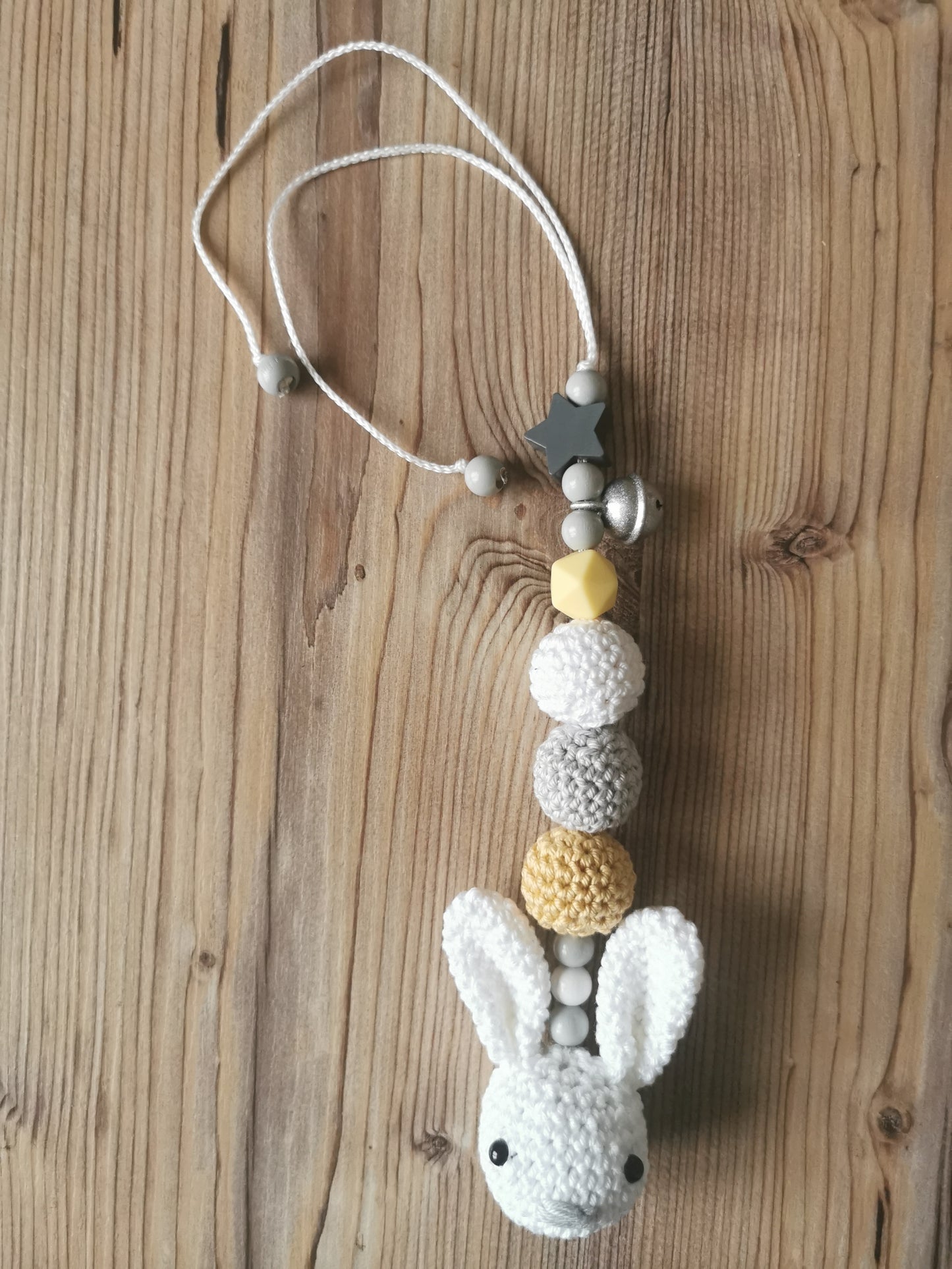 Maxi-Cosi-Anhänger "Häschen weiß"