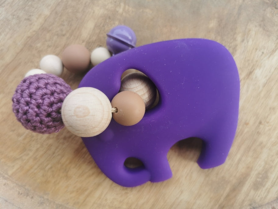 Beißring "Kleiner Elefant" Violett