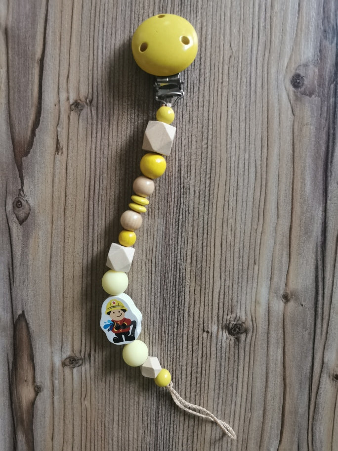 Schnullerkette "Feuerwehrmann"