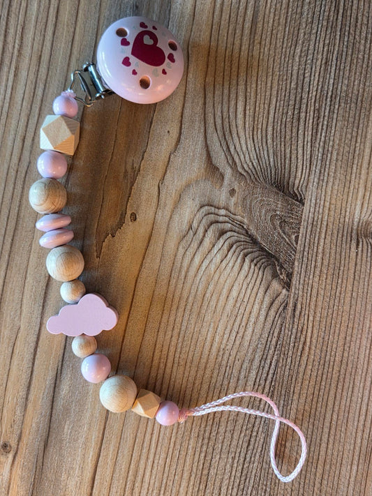 Schnullerkette rosa
