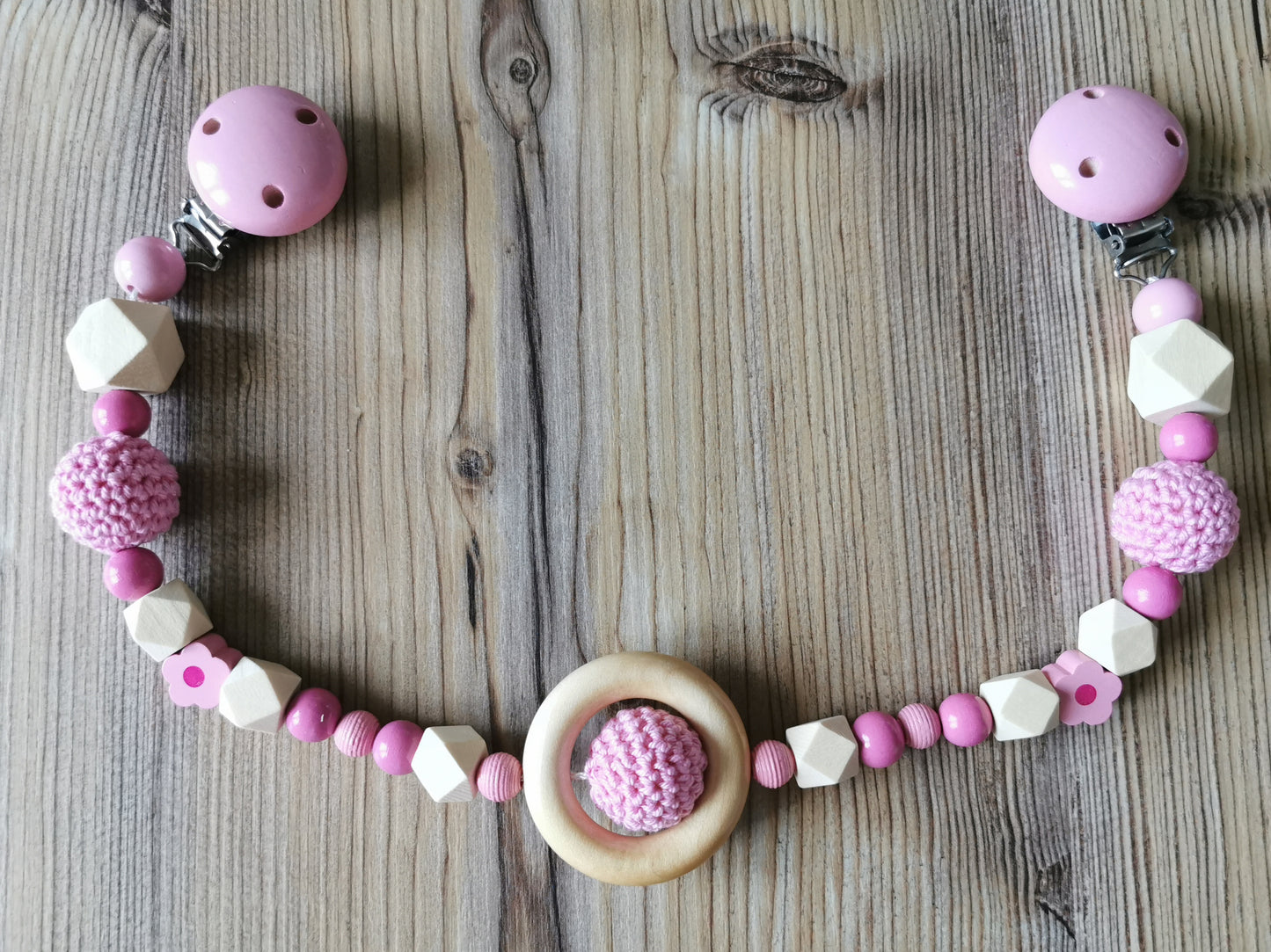 Kinderwagenkette rosa