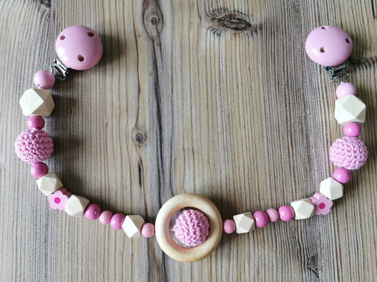 Kinderwagenkette rosa