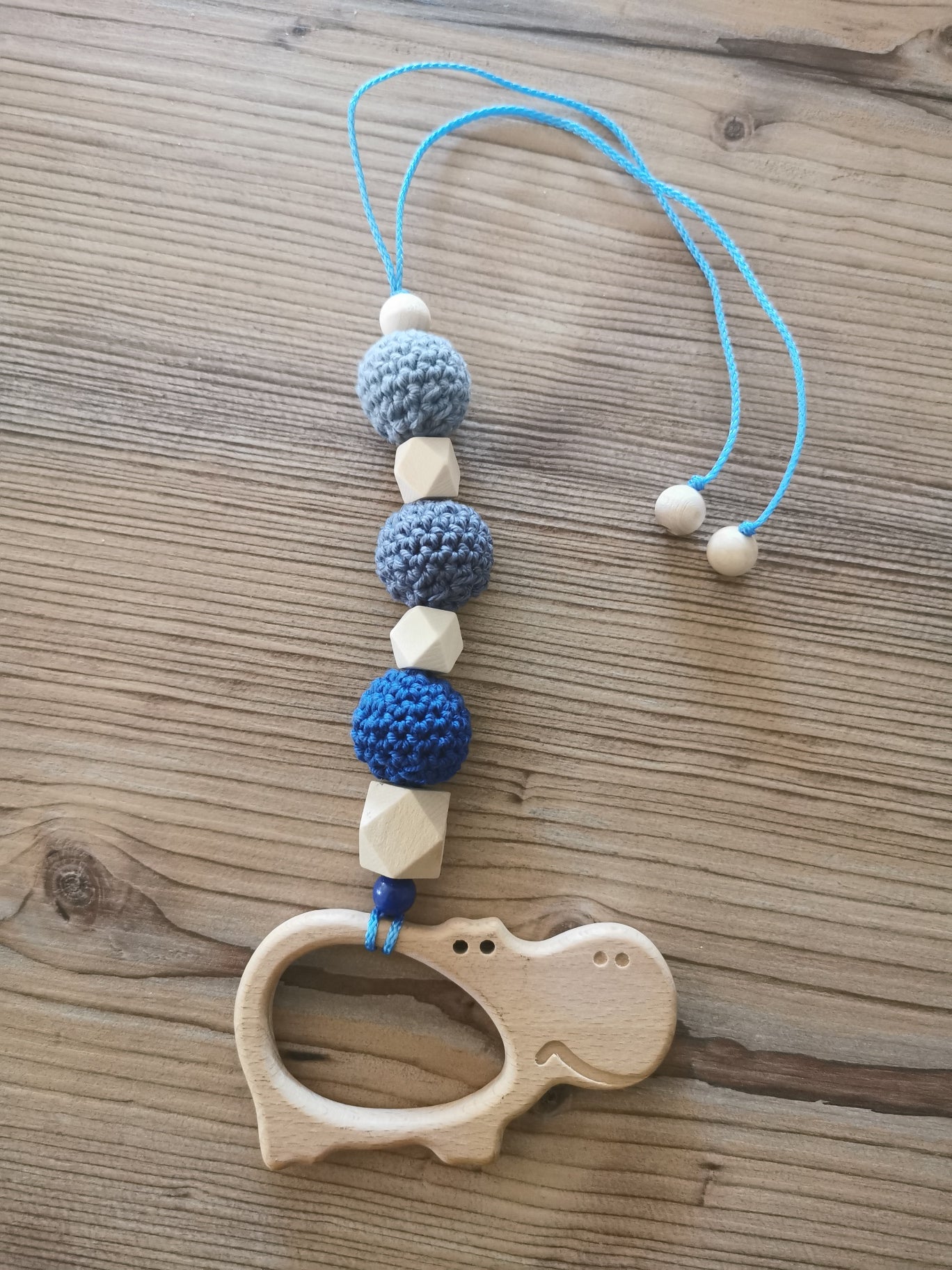 Maxi-Cosi-Anhänger "Nilpferd blau"