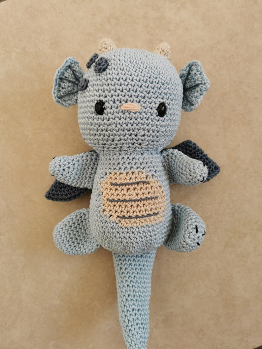 Babydrache hellblau