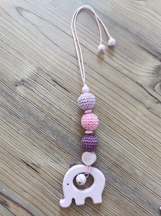 Maxi-Cosi-Anhänger "Elefant rosa"