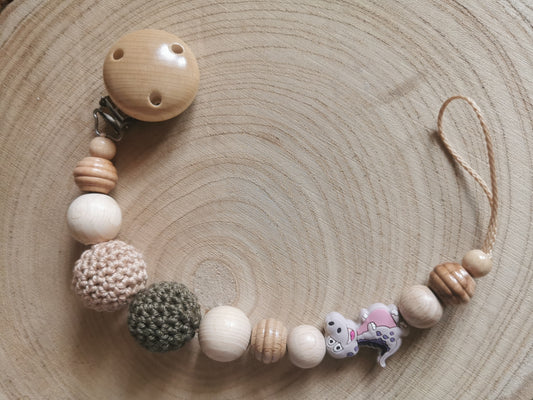 Schnullerkette "Dino"