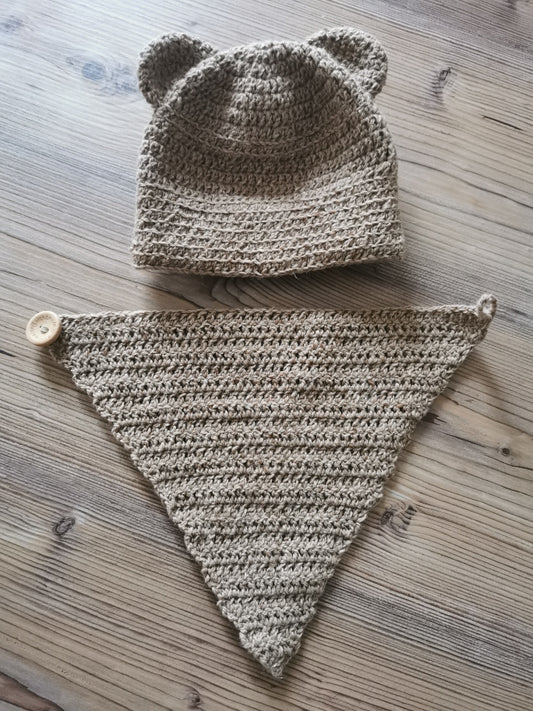 Teddymütze + Dreieckstuch