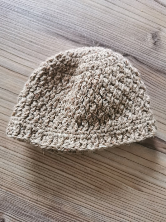 Babymütze "Newborn" beige
