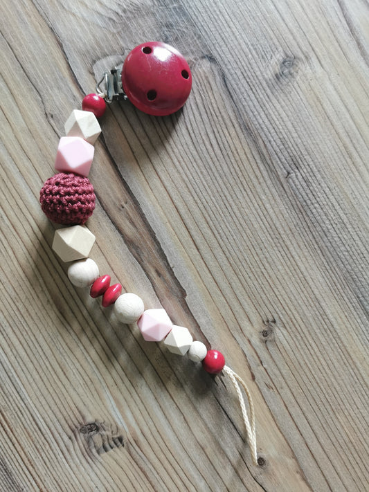 Schnullerkette rot