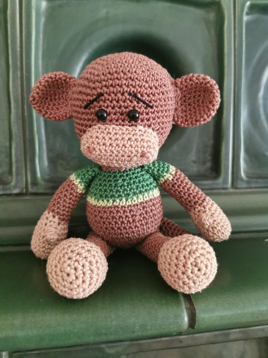 Kuscheläffchen braun/grün